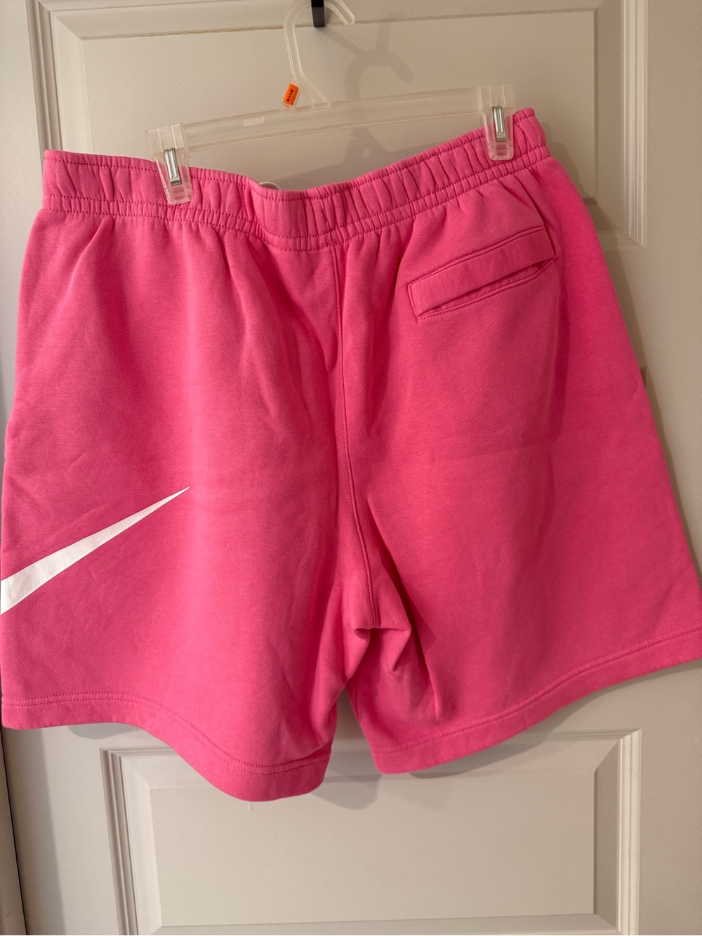 Nike Men’s Pink Logo Lounge Shorts - Picture 2 of 4